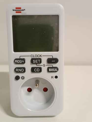 Ecost customer return Brennenstuhl 1506321 ComfortLine Weekly Timer White (Digital Programmable Sock