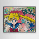 Sailor Moon impression sur toile de l'œuvre originale