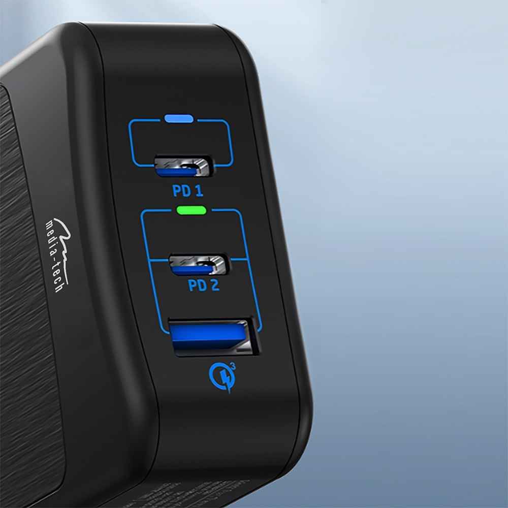 Adaptateur secteur intelligent USB-C PD Media-Tech MT6252