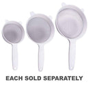 Appetito S/Steel Mesh Plastic Strainer (White)