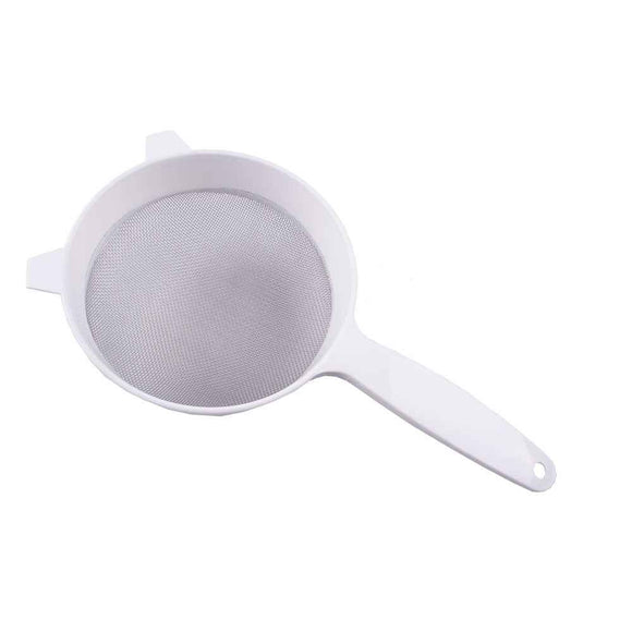 Appetito S/Steel Mesh Plastic Strainer (White)