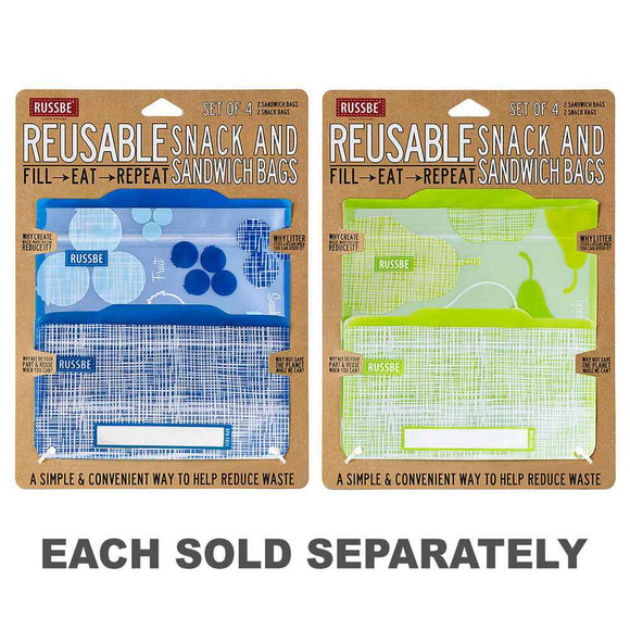 Russbe Linen Snack/Sandwich Bags (Set of 4)