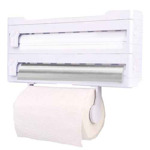 Appetito Wall Mount Kitchen Roll Dispenser (White)
