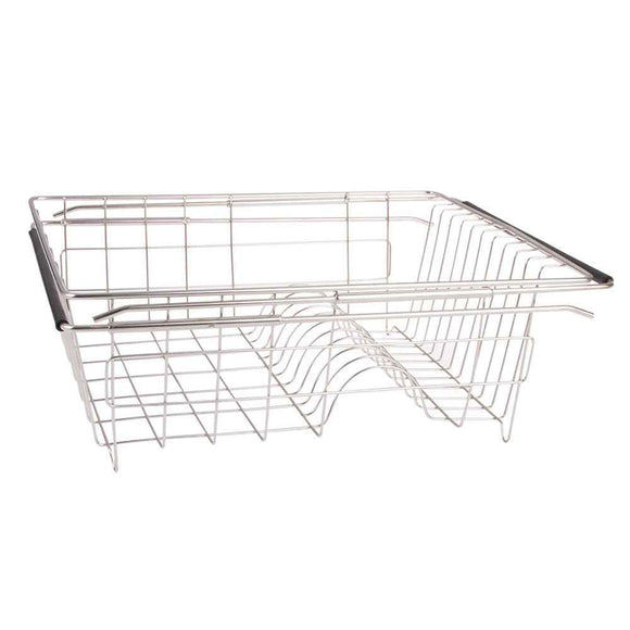 Stainless Steel Expandable In-Sink Dish Rack (35x30x12.7cm)