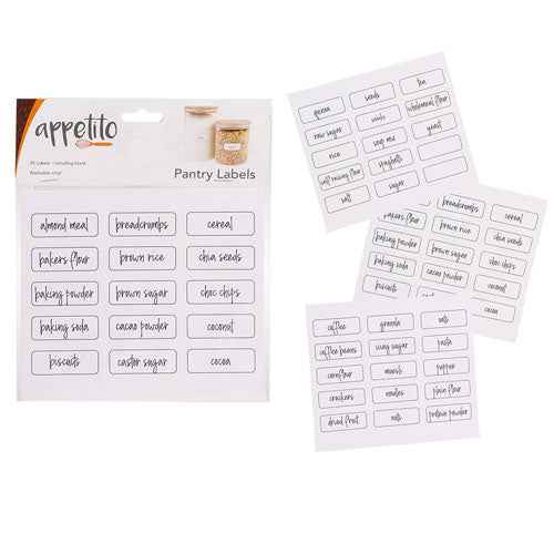 Appetito Canister Labels (Pack of 45)