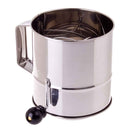 Appetito Stainless Steel 5 Cup Flour Sifter Crank