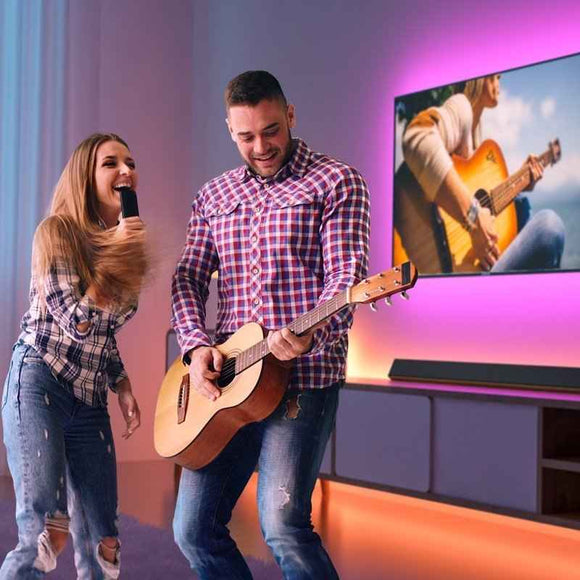 Rétroéclairage LED Bluetooth Govee RGB pour téléviseurs 46-60 pouces, bande lumineuse intelligente blanche