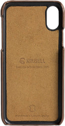Étui pour cartes krusell sunne 2 pour iphone x cognac vintage 61104