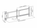Multibrackets M Motorized Swing Mount X-Large (RF) | VESA 200x200-600x400 | Max 50kg | Black-7