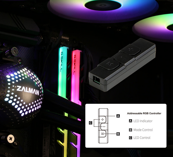 Zalman Alpha 24 240 mm Blanc