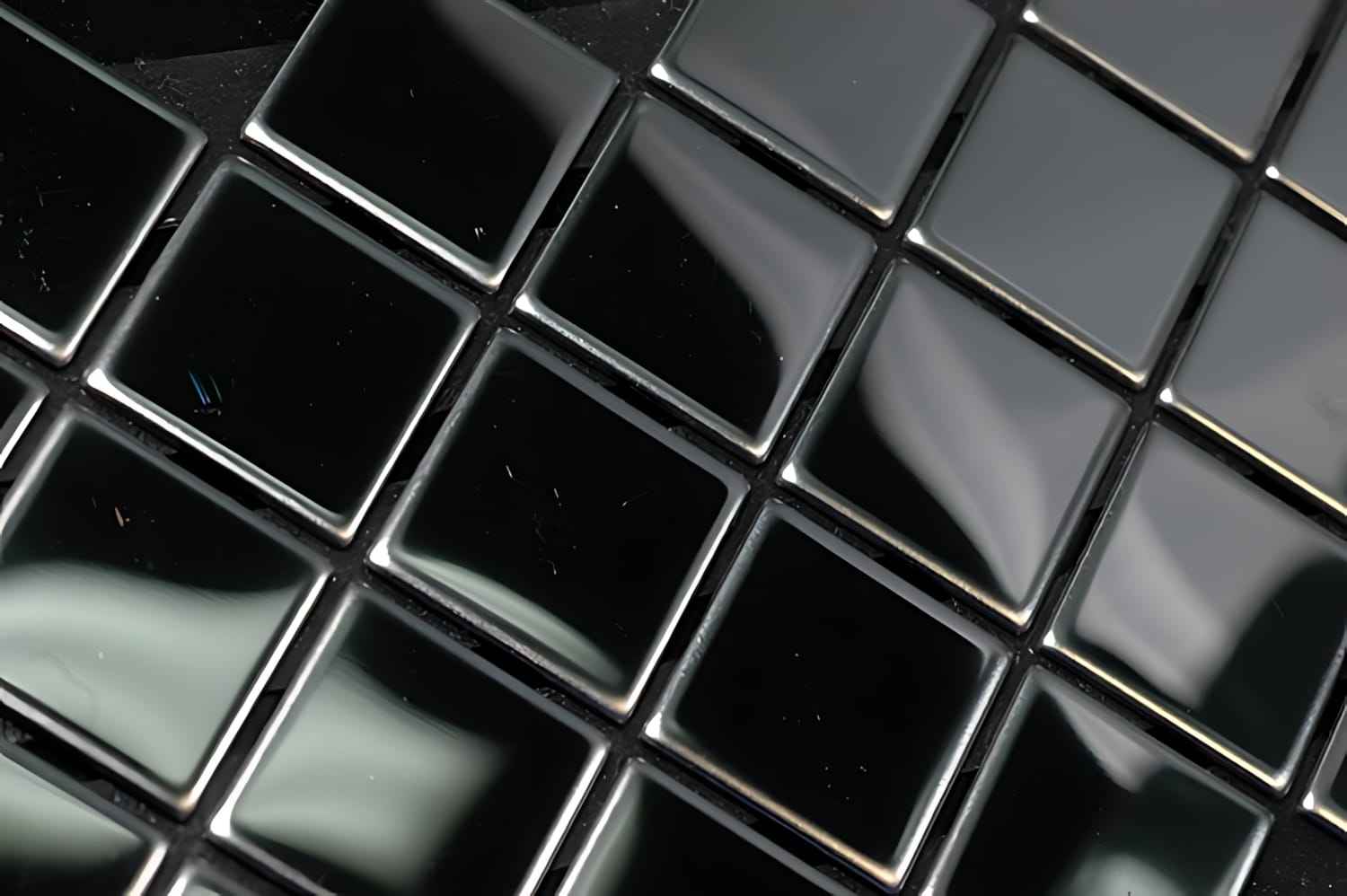 Mosaïque métal massif Carrelage Acier inoxydable Marine miroir gris Grosseur 1,6mm ALLOY Diamond-S-S-MM 0,91 m2