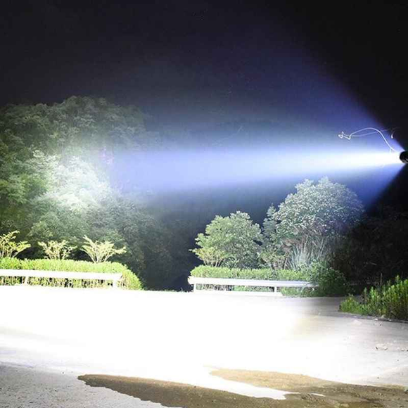 Lampe de plongée tactique 4 LED XHP70, étanche jusqu'à 200 m