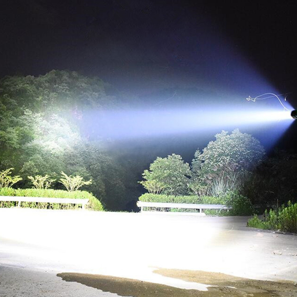 Lampe de plongée tactique 4 LED XHP70, étanche jusqu'à 200 m