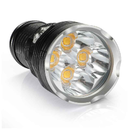 Lampe de plongée tactique 4 LED XHP70, étanche jusqu'à 200 m