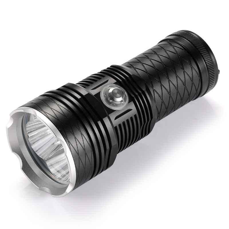 Lampe de plongée tactique 4 LED XHP70, étanche jusqu'à 200 m