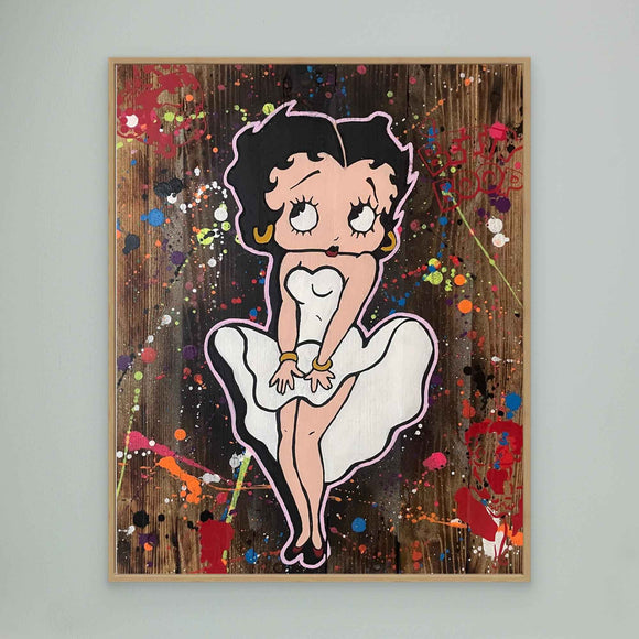 Betty Boop reproduction officielle sur toile de l'œuvre