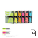 Color Neon paper Double A, 75g, A4, 500 sheets, Rainbow 4, 5 Neon Colors