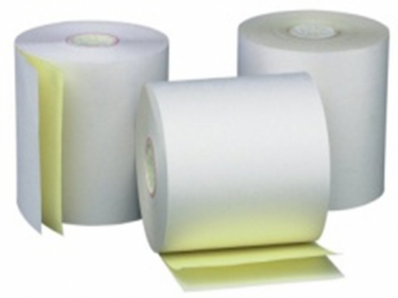 Double layer cash register tape OFF/SC, W: 76mm, L: 20m, bushings 12mm, diameter 65mm, 10pcs./pack.