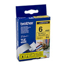 Brother Laminated Black on Yellow Labelling Tape-7