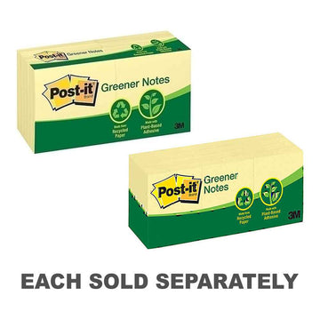 Post-It Greener Notes 12pk (Canary Yellow)