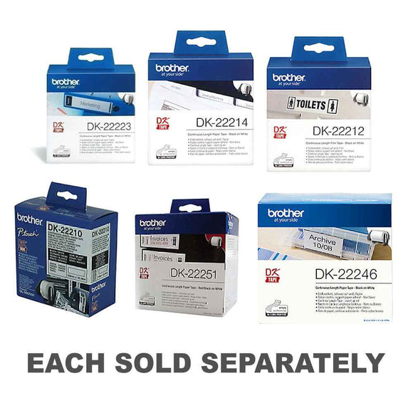 Brother White Continuous Paper Labelling Tape