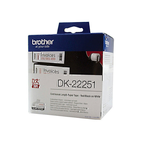 Brother White Continuous Paper Labelling Tape