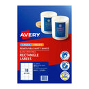 Avery Removable Rectangular Labels 18Up (62x42mm)