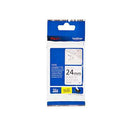 Brother Security Black on White Labelling Tape