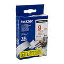 Brother Laminated Red on White Labelling Tape-8