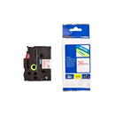 Brother Laminated Red on White Labelling Tape-7
