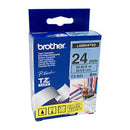 Brother Laminated Black on Blue Labelling Tape-6