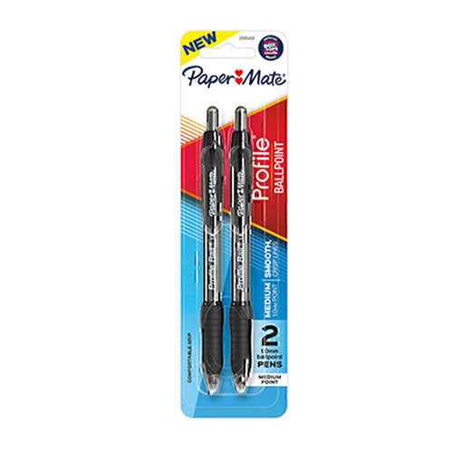 PM Profile Retractable Ballpen 1.0mm 2pk (Box of 6)