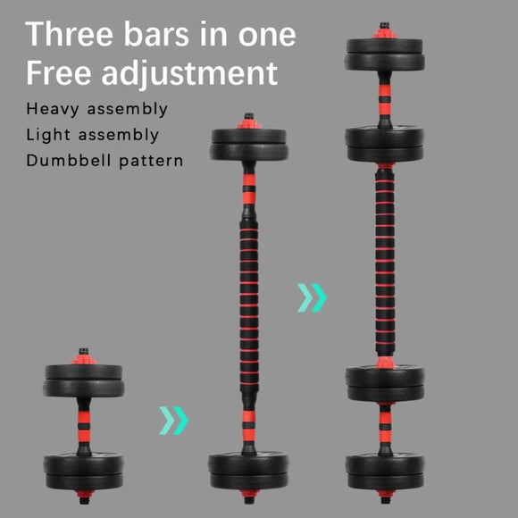 Keičiamo Svorio Hantelių ir Štangos Komplektas, 20 kg