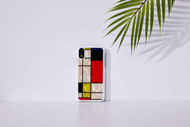 Coque iKins pour iPhone XR Mondrian blanc