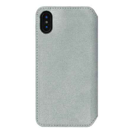 Krusell Broby SlimWallet 4 cartes pour iPhone XS, gris clair