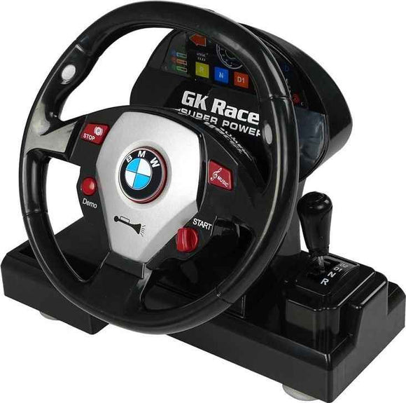 Volant pilote télécommandé BMW M3 blanc 2.4G 1:18 son lumières