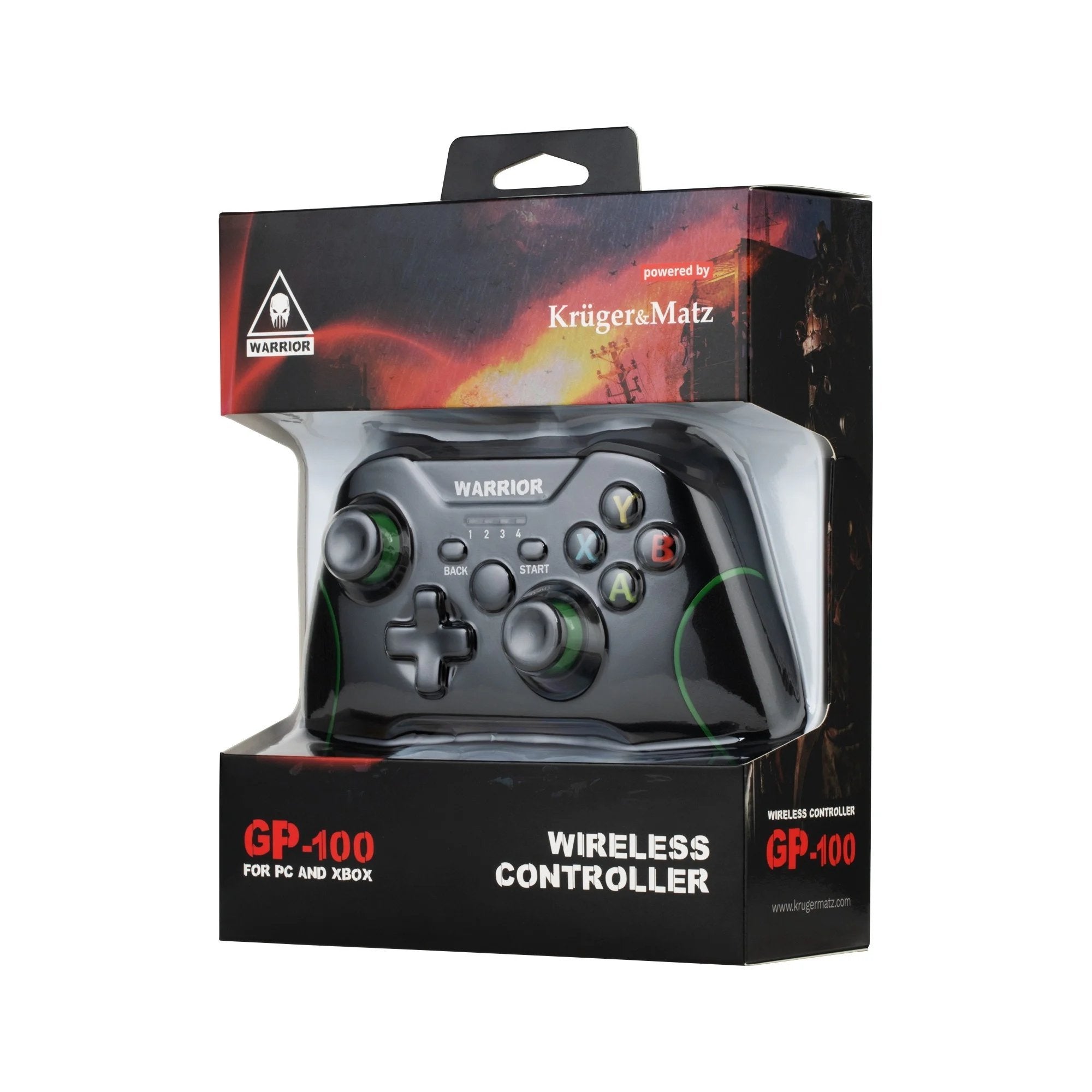 Manette sans fil kruger & matz warrior pour xbox/pc