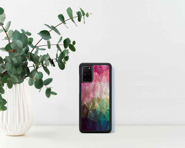 iKins case for Samsung Galaxy S20+ water flower black