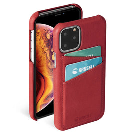 Étui krusell sunne cardcover pour iphone 11 pro max rouge vintage 61795