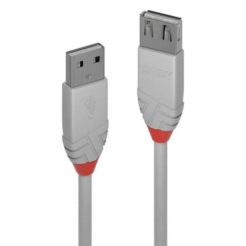 Cablu Lindy 3m USB 2.0 Type A Ext Anthra, "LY-36714" (timbru verde 0.18 lei)