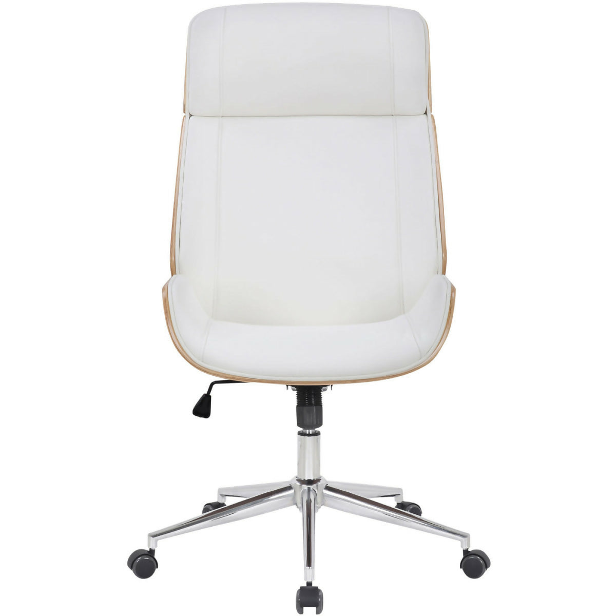 Varel office armchair - Natural wood - white - 0