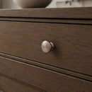 Bouton de meuble ROND, Finition zamak nickel mat