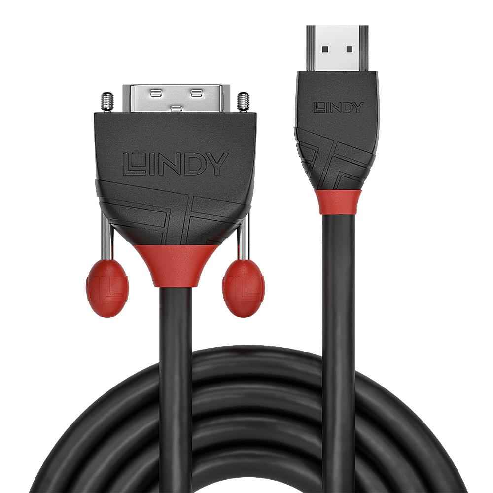 Lindy Cablu HDMI la DVI-D 1m, negru "LY-36271" (timbru verde 0.18 lei)
