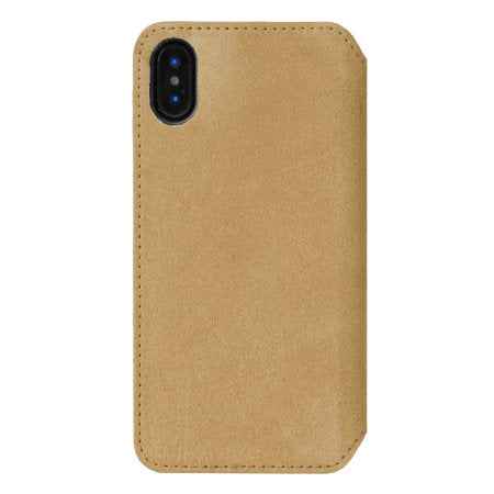 Portefeuille Krusell Broby Slim Wallet 4 cartes pour iPhone XS cognac