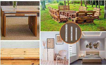 Piastra di giunzione Dritta Pesante con Asole di Regolazione Fai Da Te Dimensioni a Scelta