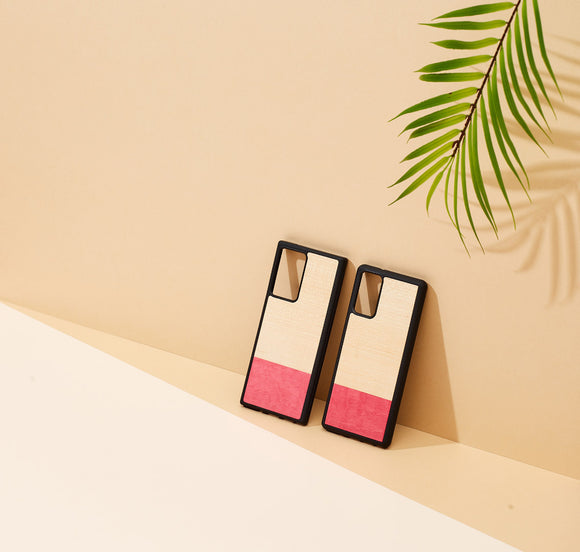 Coque man&wood pour galaxy note 20 miss match noire