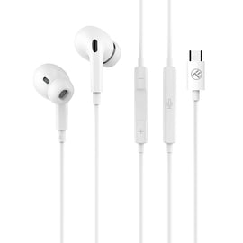 Écouteurs intra-auriculaires tellur attune type-c blanc