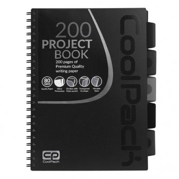 Spiral note book A5 Coolpack Black