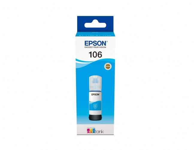 Recharge d'encre Epson 106 EcoTank (C13T00R240), cyan