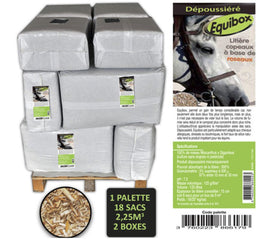 EQUIBOX - Copeaux de miscanthus - 1 palette de 50 sacs de 125 litres